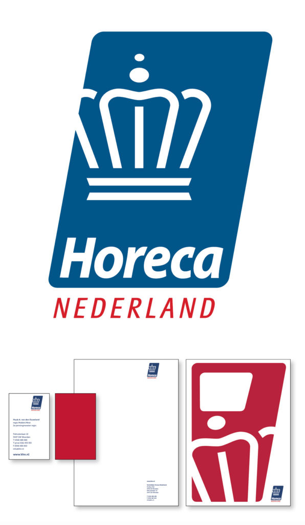 Restyling logo en corporate identity voor Koninklijke Horeca Nederland.